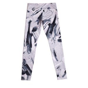 ALO Yoga Women's Black & White Brushstroke Leggings